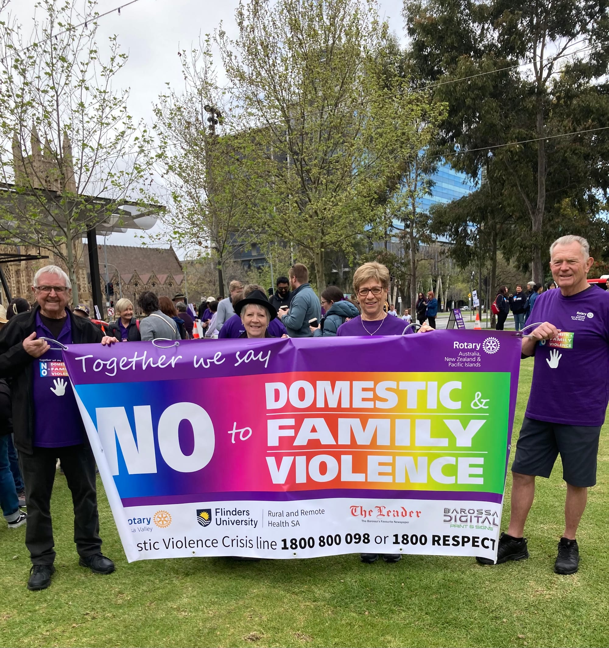Barossa Rotarians walk for respect
