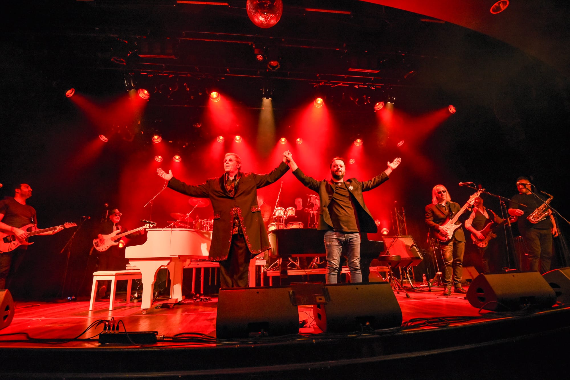 Still standing for the Elton and Billy 25th Anniversary Tribute Concert