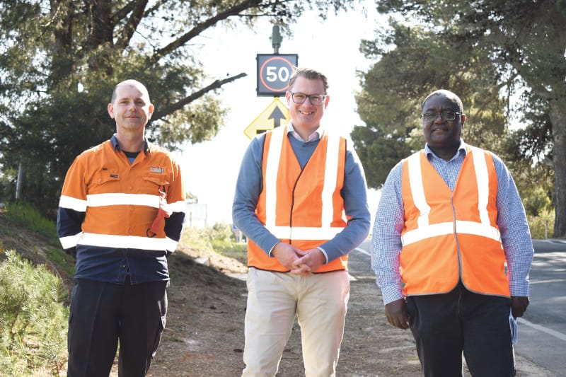 Speed signs switched on