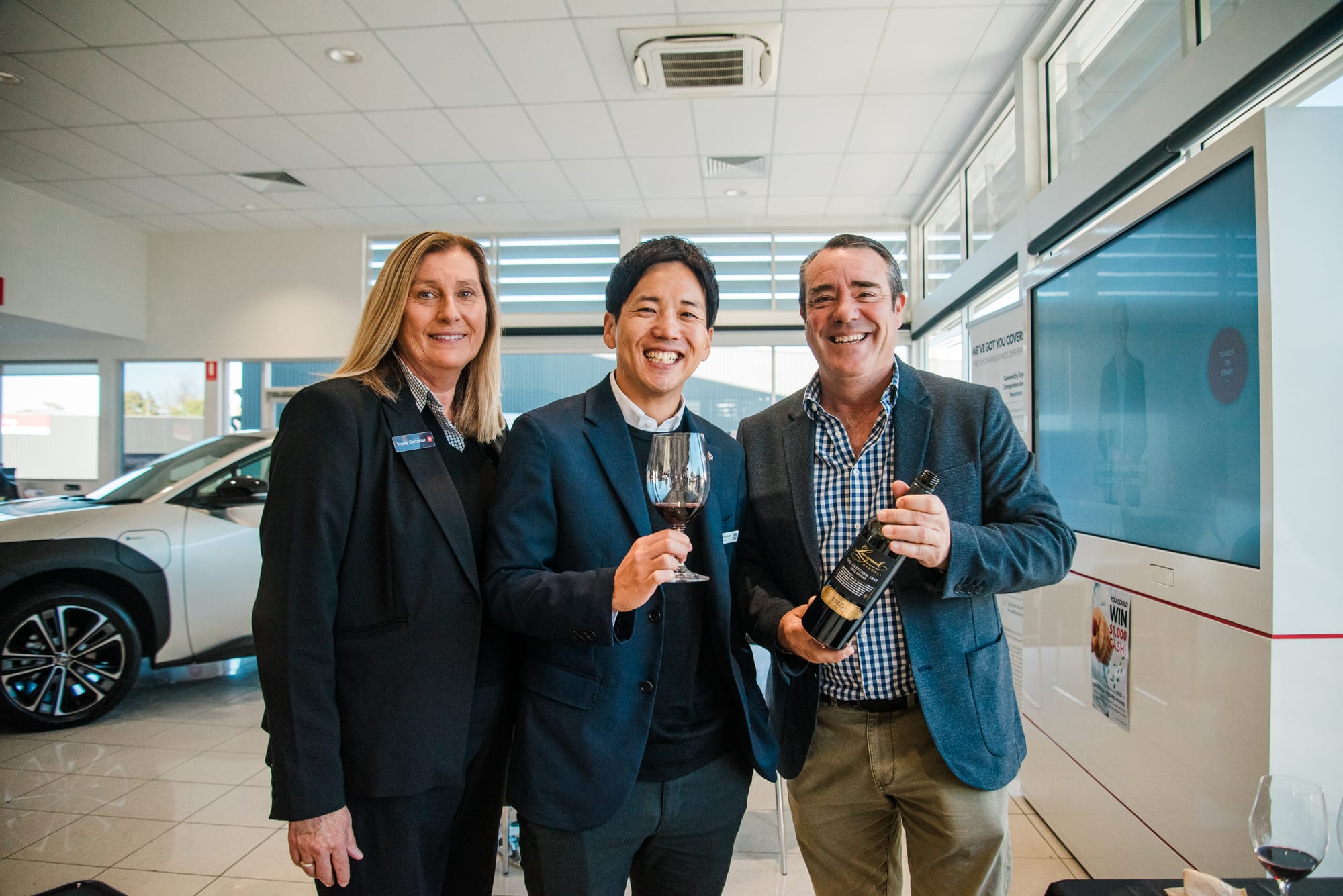 Toyota executives visit Barossa dealership