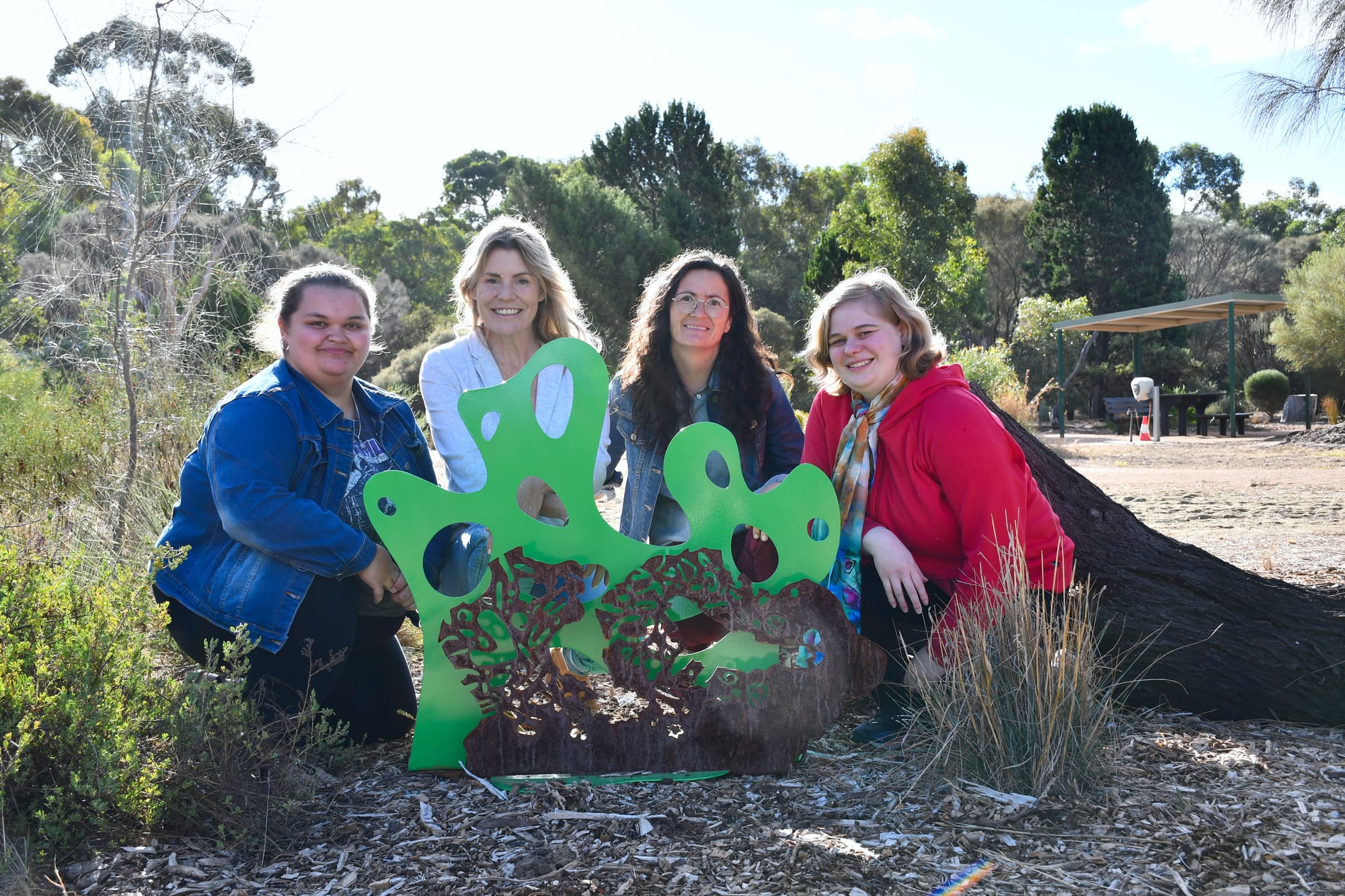 Collaborative Tutti sculpture on display at Barossa Bushgardens