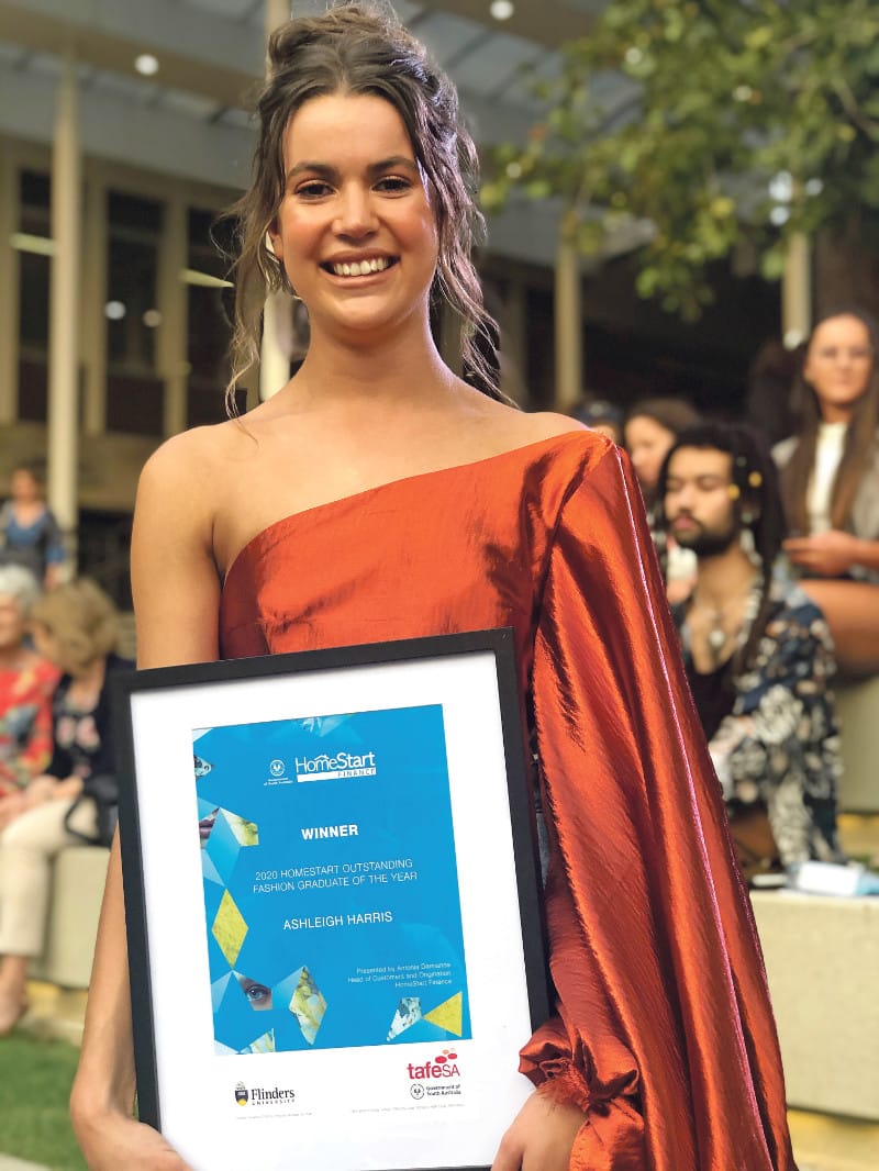 Outstanding Fashion Graduate award for Ashleigh
