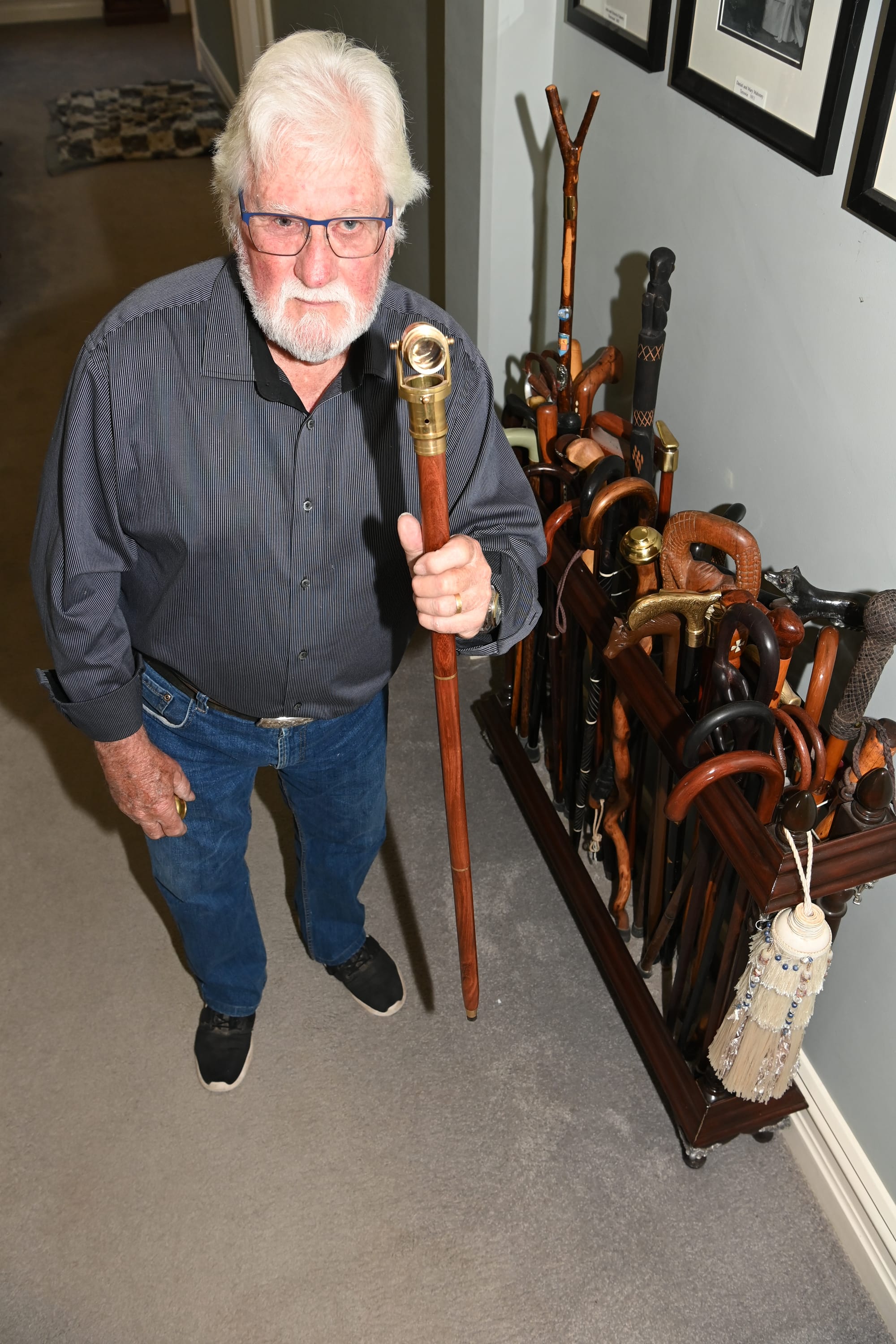 Peter has a walking stick for every occasion