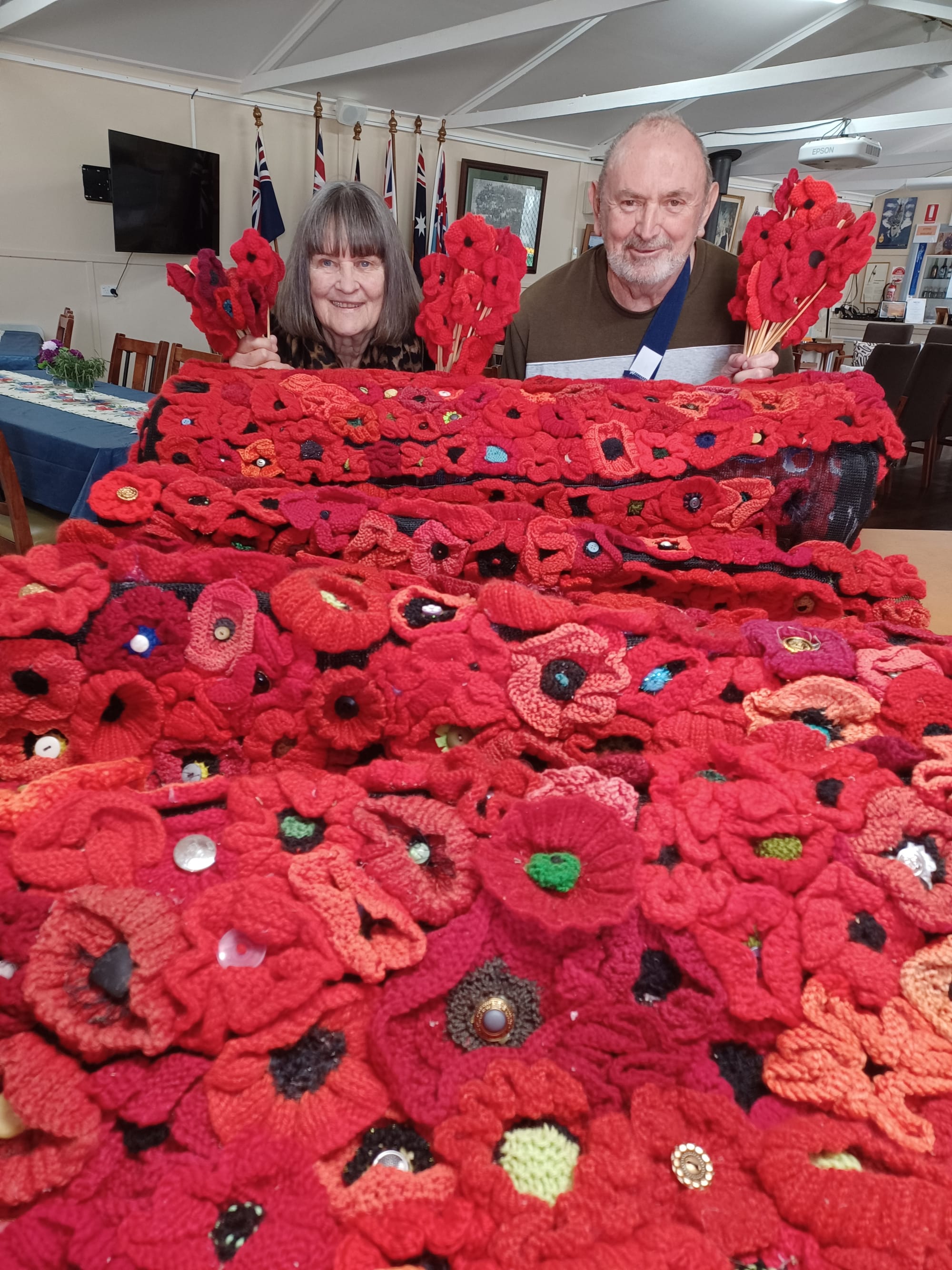 Poppy planting for Remembrance