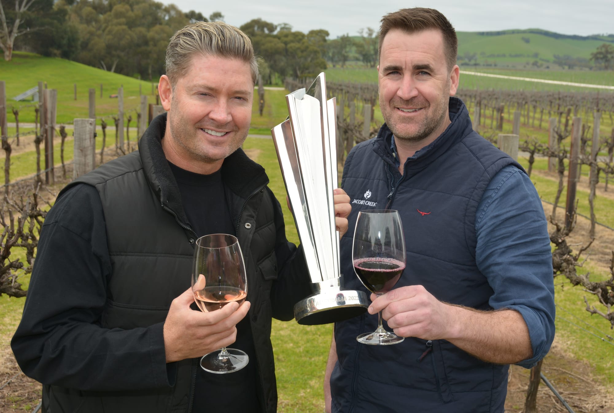 Michael Clarke visits Jacob's Creek