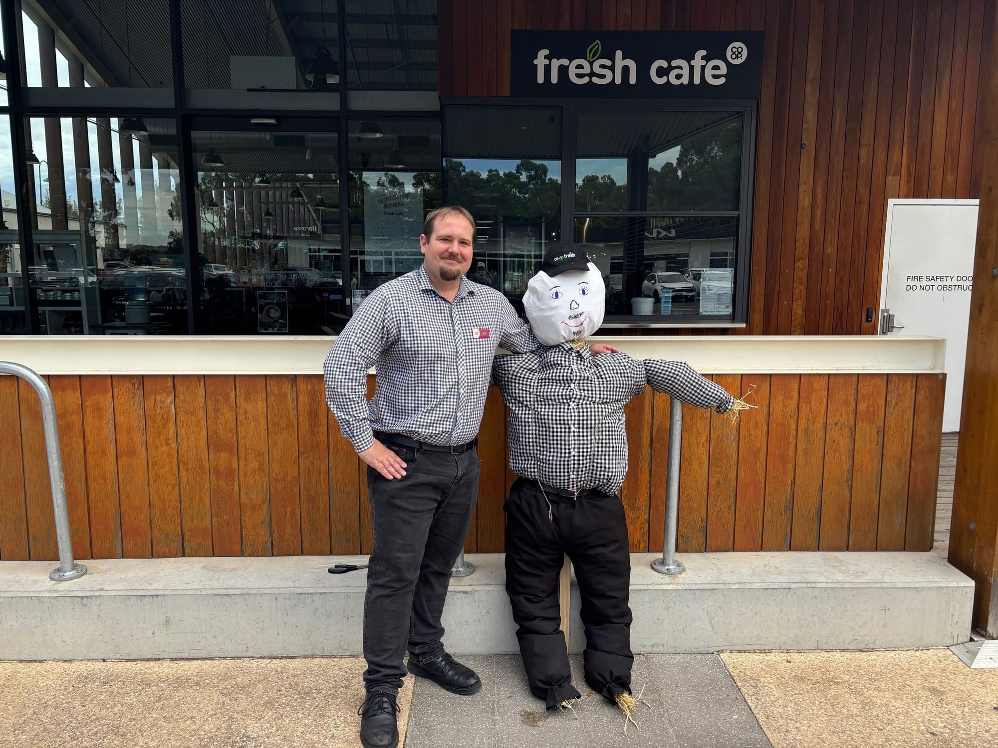 Scarecrow making at Barossa Co-op
