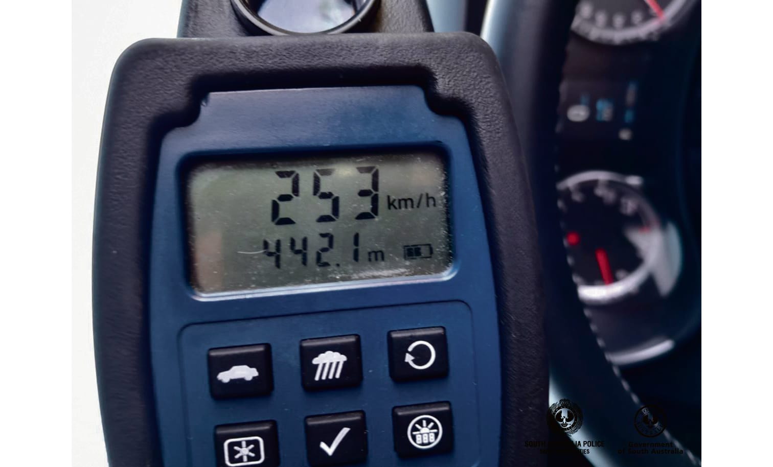 Learner driver caught travelling 253km per hour