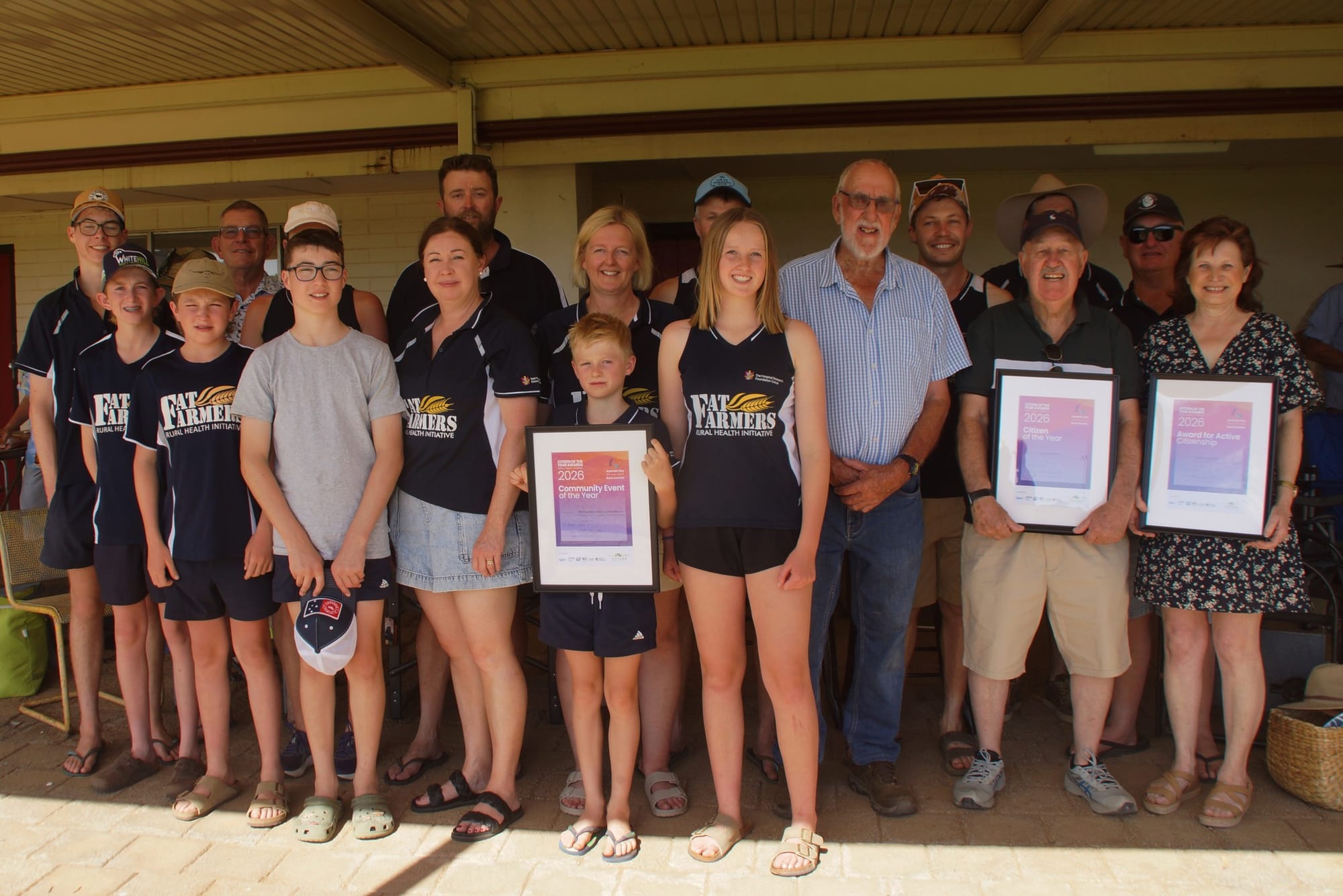 Robertstown’s Fat Farmers awarded for morale-boosting event
