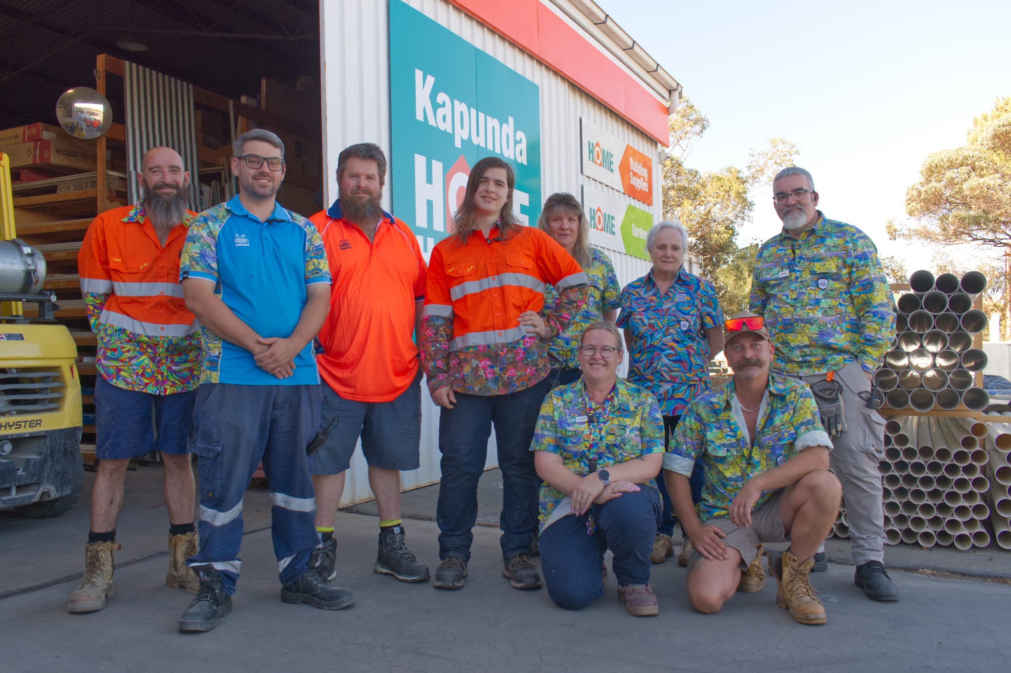 Bright shirts bring the conversation