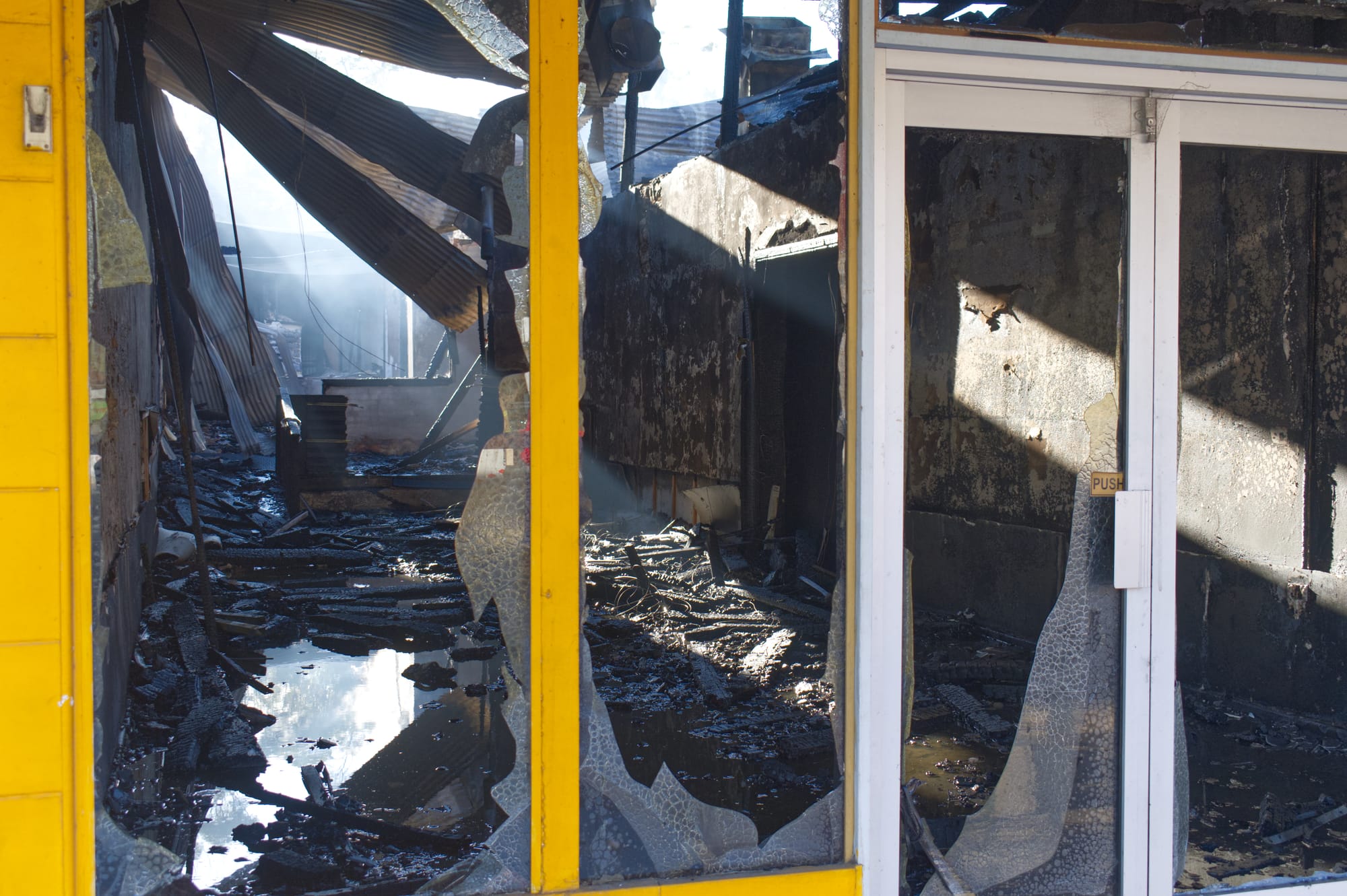 Fire in Gawler town centre