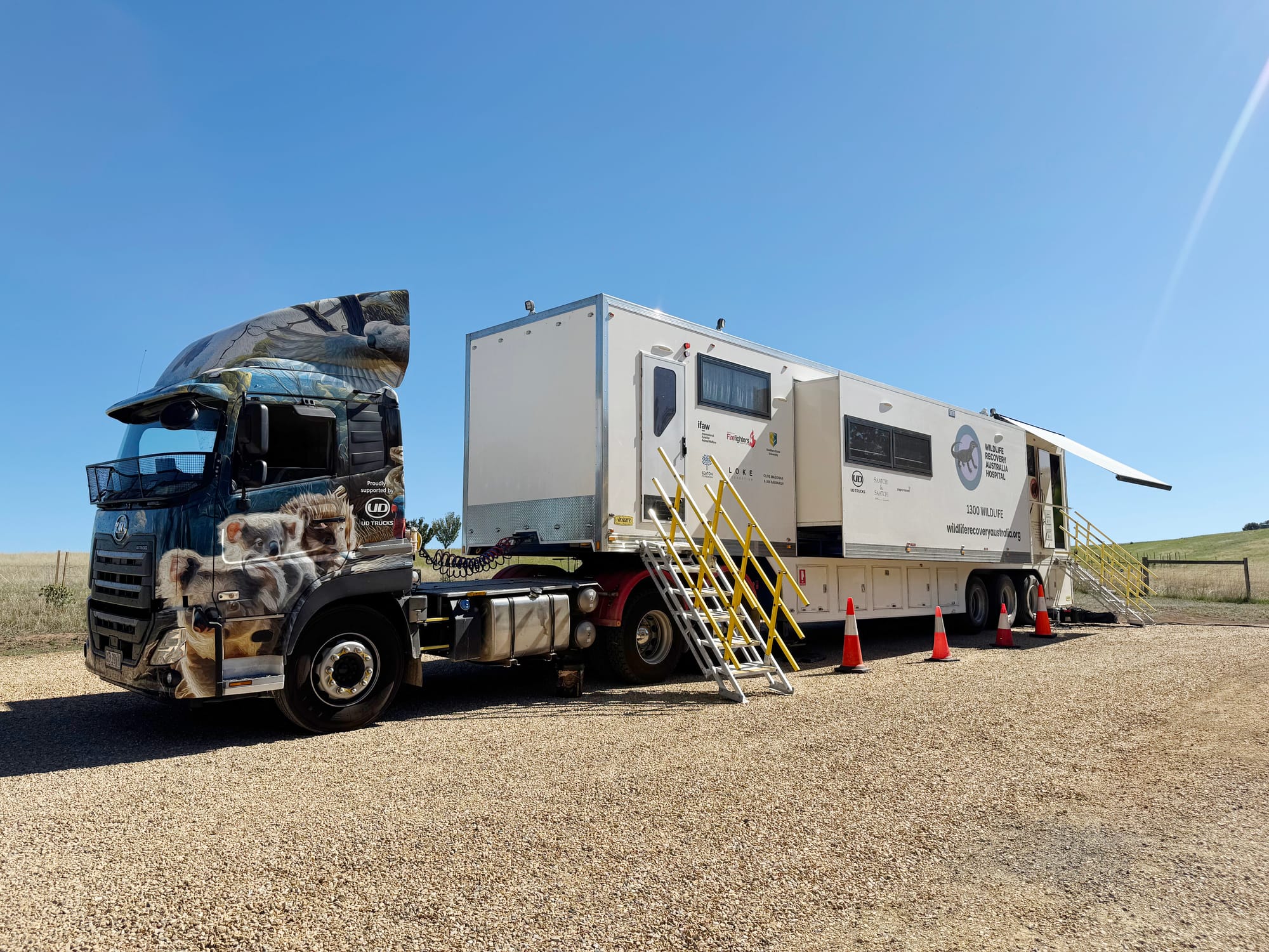 Matilda the mobile wildlife hospital stops in at Lyndoch