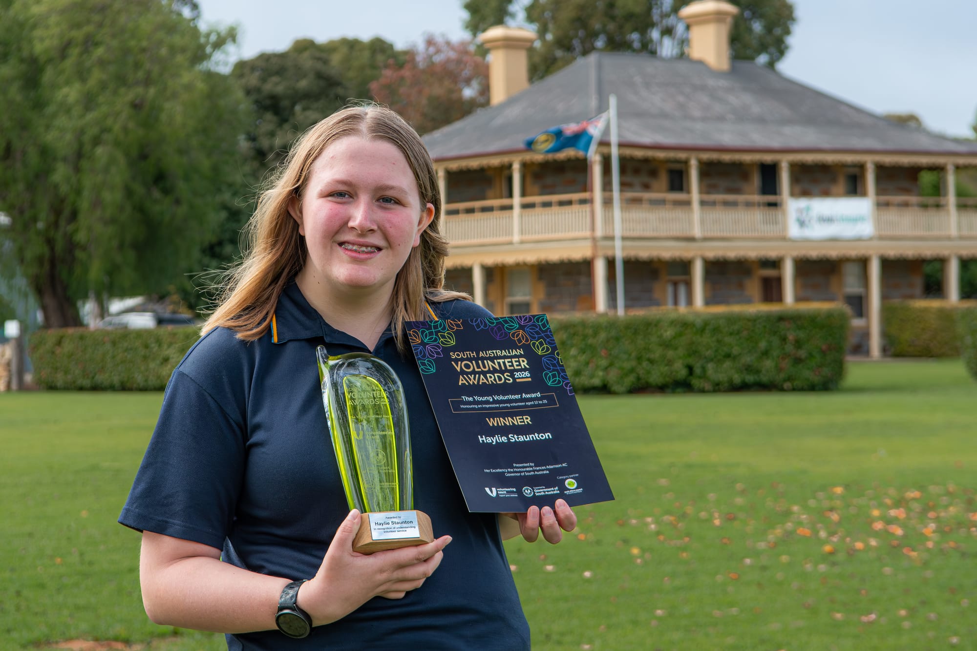 Leading positive change: “The very best of our community spirit” – young Barossan awarded
