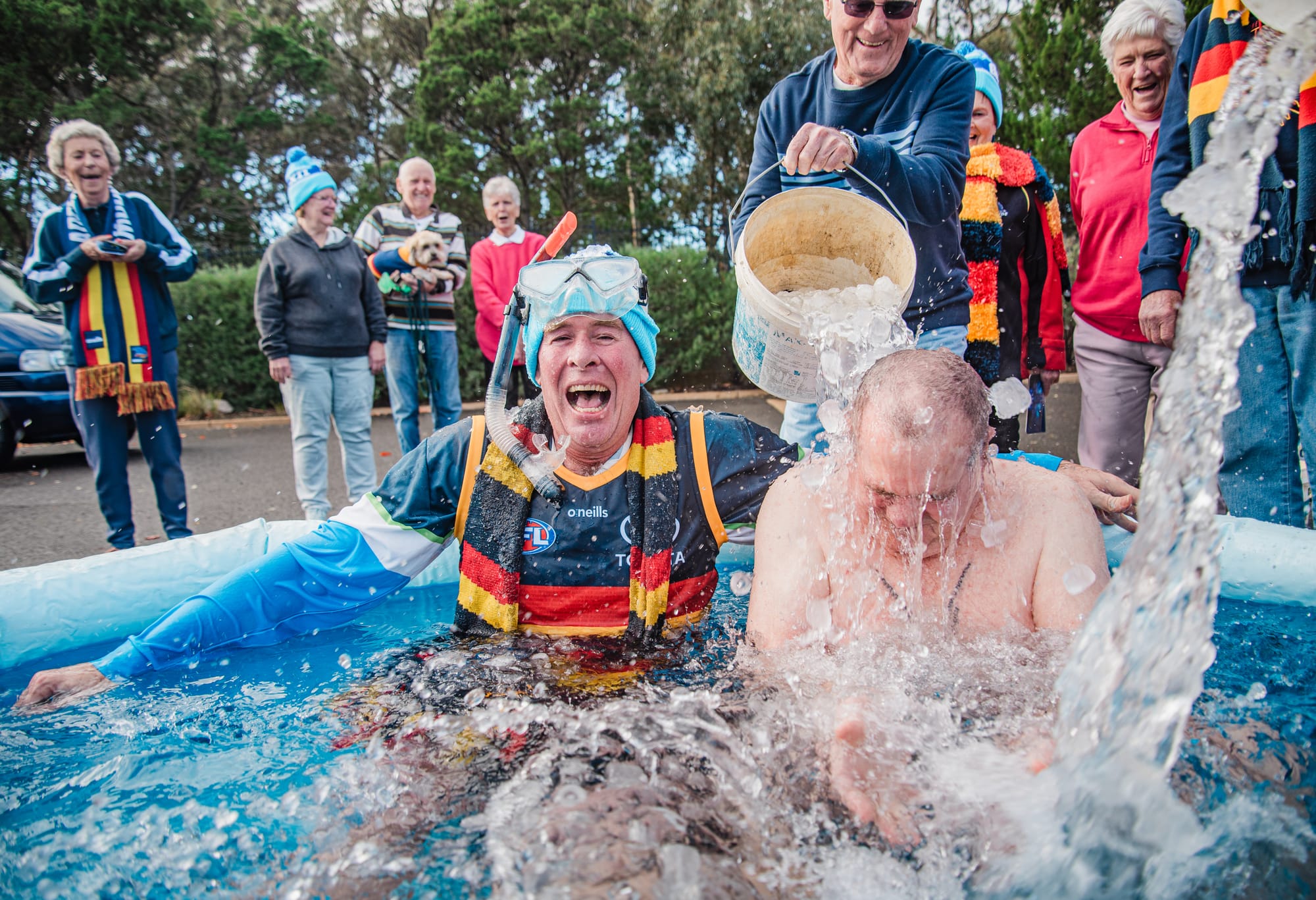 The big chill: Ice bucket challenge raises MND fund at The Vines