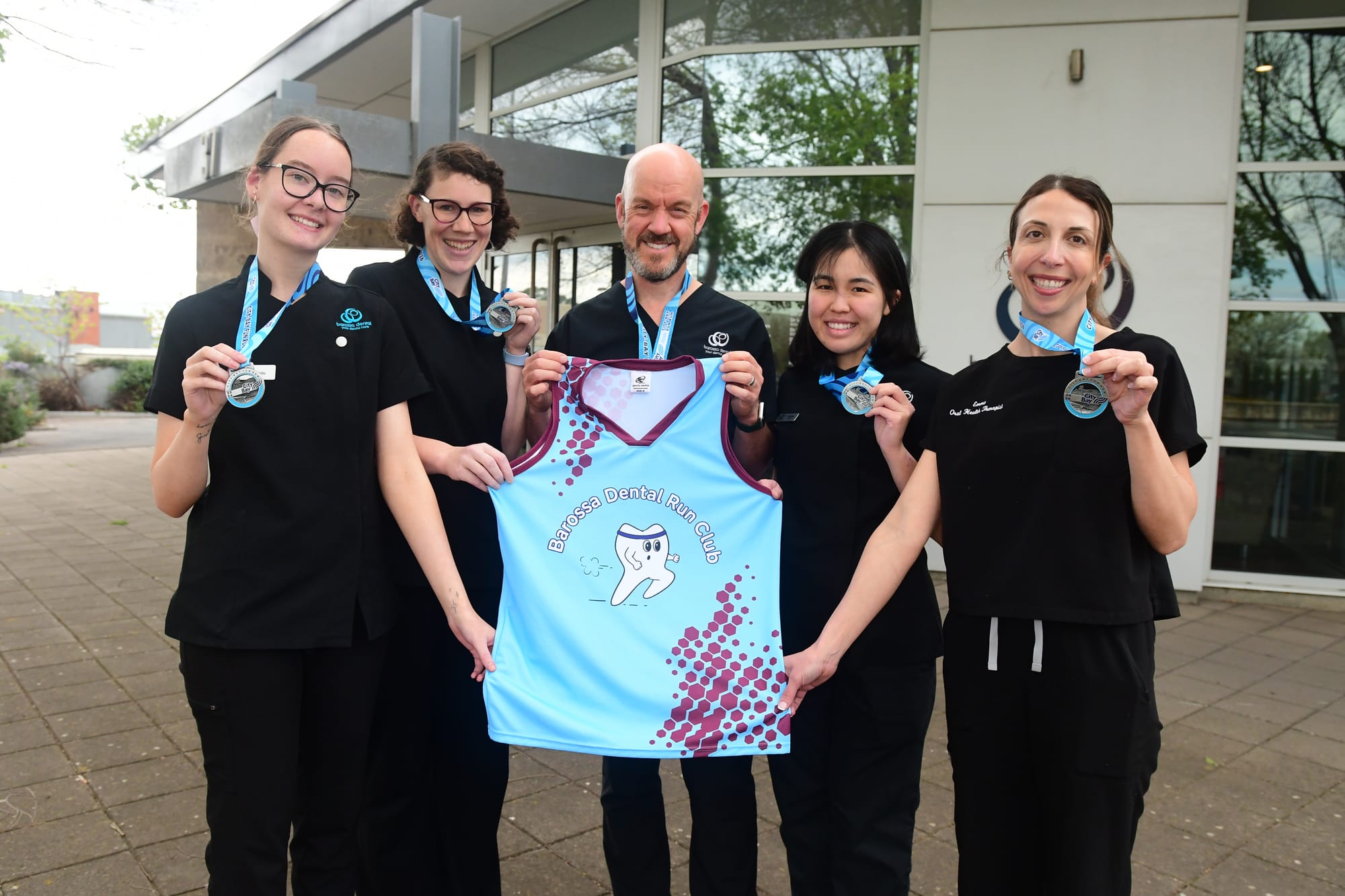 All smiles for dental team City-Bay run