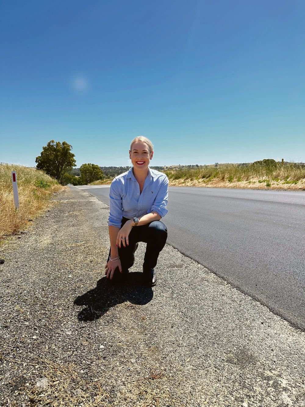 Eden Valley Road being repaired post image