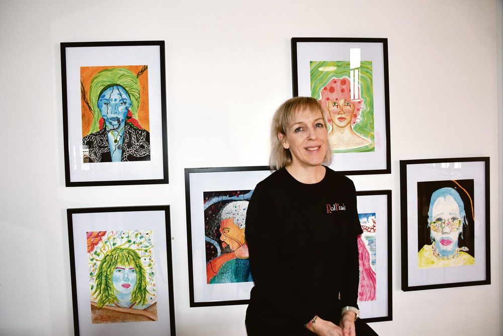 Students’ eye-popping portraits at Cellar Door post image