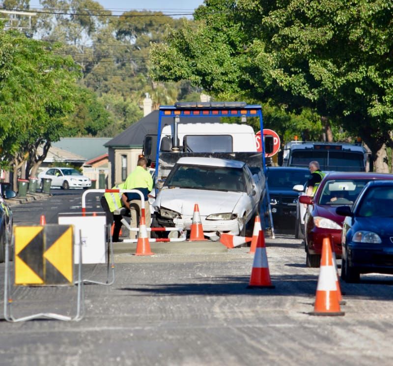 Ute crashes into new pedestrian refuge at Nuri post image