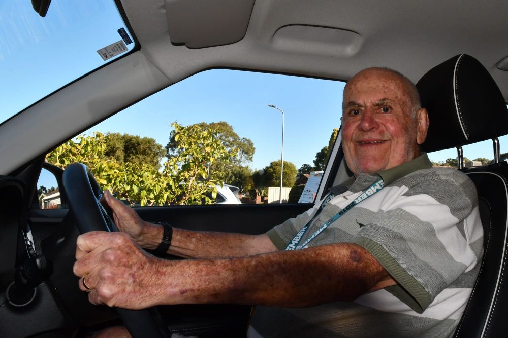 Trevor parks the car after 25 years volunteering post image