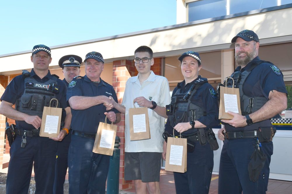 Local student's act of kindness for Barossa Police post image