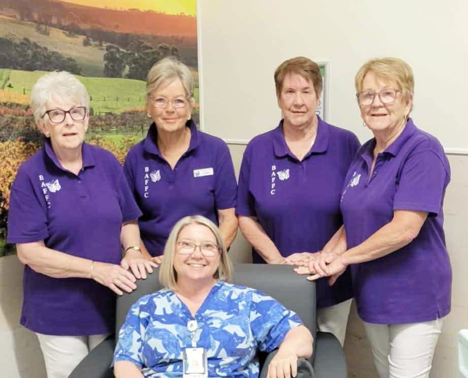 BAFFC present chairs for palliative care post image