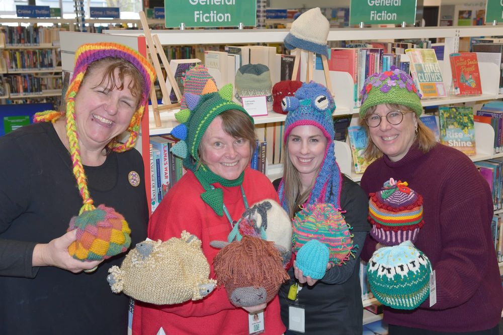 Bursting with beanies at Barossa Library post image
