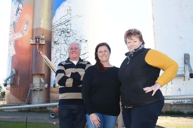 Eudunda silo art underway post image