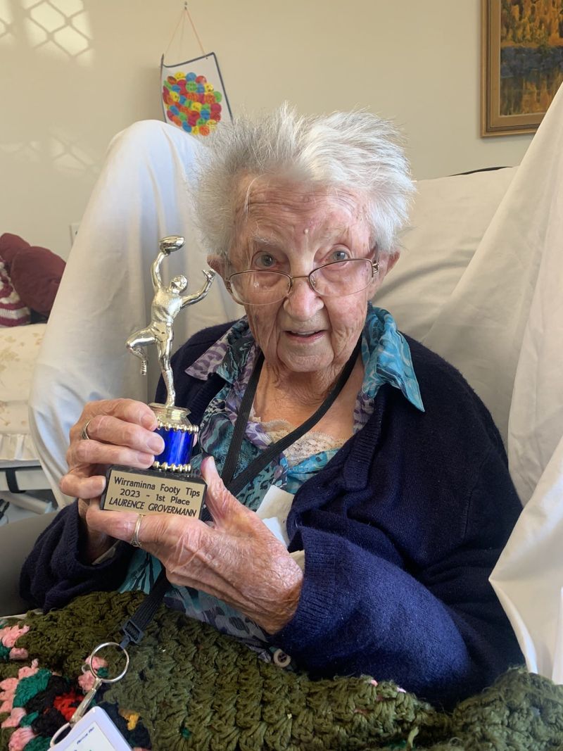 Centenarian ready for another footy tipping season post image
