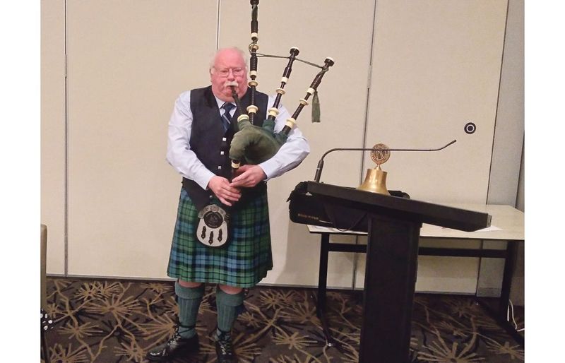 Peter Whitehead entertains Kiwanis members post image