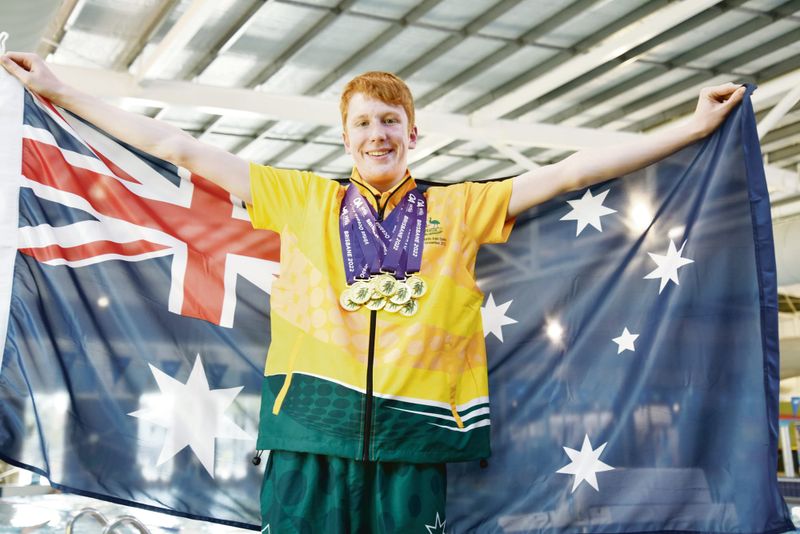 Gabe covered in gold after stunning Virtus Games debut post image