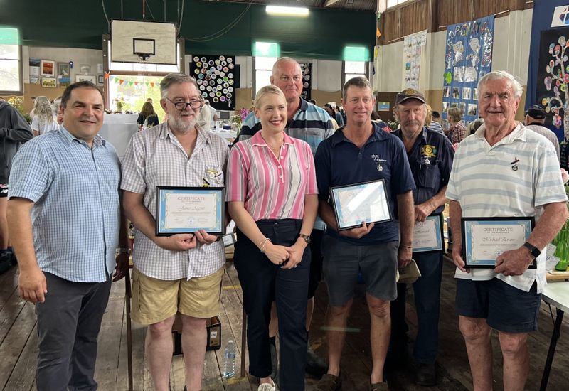 Five volunteers honoured for over 200 combined years of service to Angaston Show post image