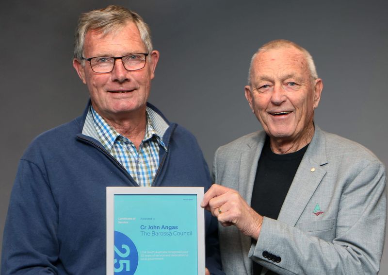 Councillor recognised for 25 years of service post image