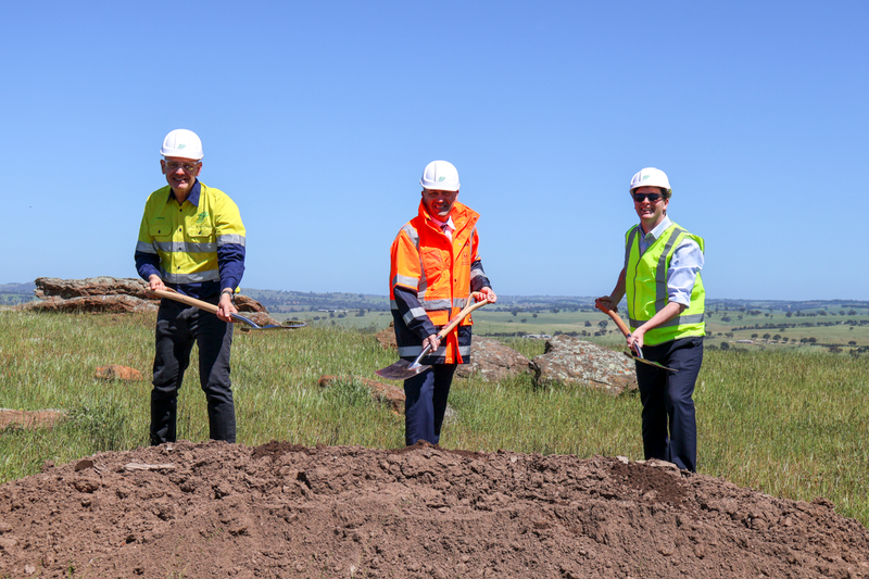 Minister turns sod at Palmer project post image