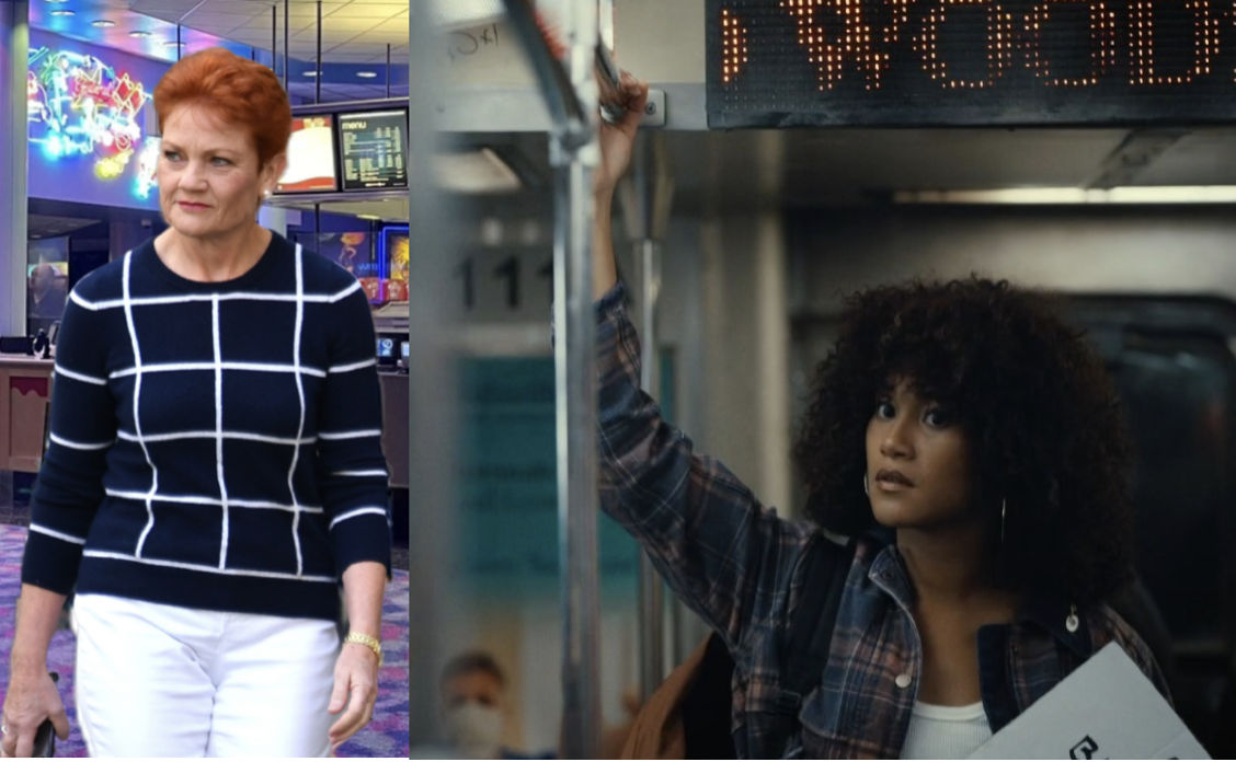 Pauline Hanson Storms Out Of Advanced Screening Of New Scary Movie After Seeing Brown People On Public Transport