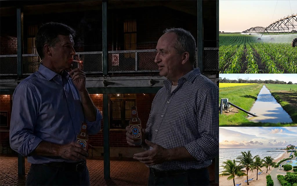 Angus And Barnaby Puzzled By These Weird Riverina People Using Water To Grow Crops When It's Way Better To Trade It Like Chlamydia On A Cruise Ship And Stash The Proceeds In The Cayman Islands