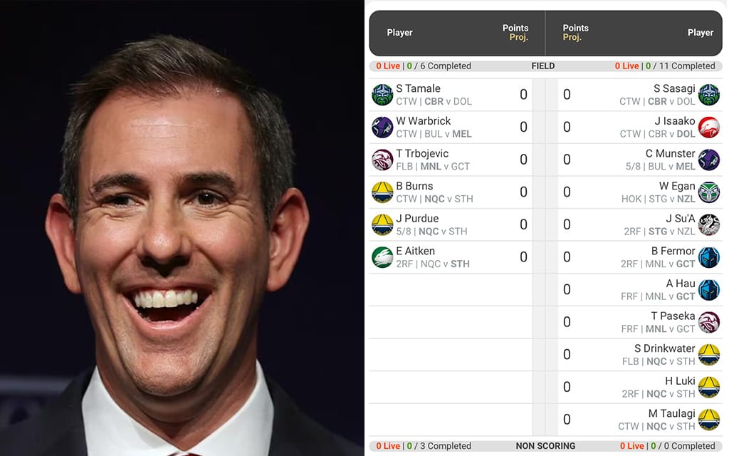 THIS IS AUSTRALIA: Jim Has Now Also Taken 47.5% Of Aspirational Man's SuperCoach Team