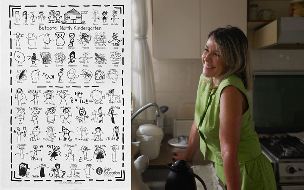 Year 1 Class Self Portrait Tea Towel Still Getting A Good Run At Mums