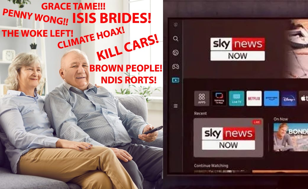 Grandparents Inability To Use A Smart TV Sees Them Radicalised By Sky News On Samsung Home Screen