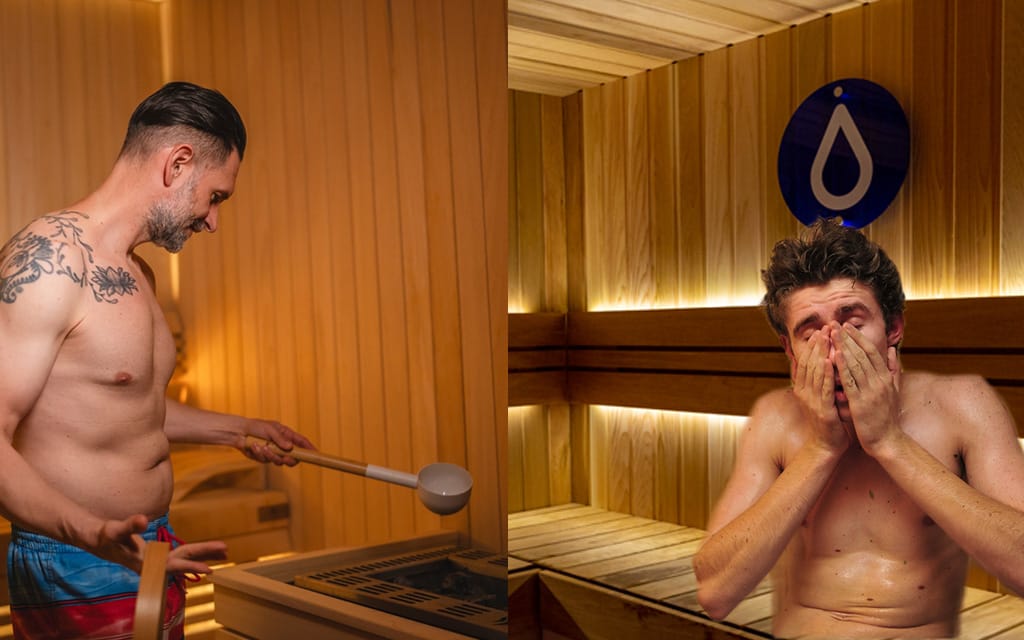 Bloke Who Just Walked Into Sauna Immediately Pours Water On Rocks Because He Can Already Tell It's Not Hot Enough For The Big Dog