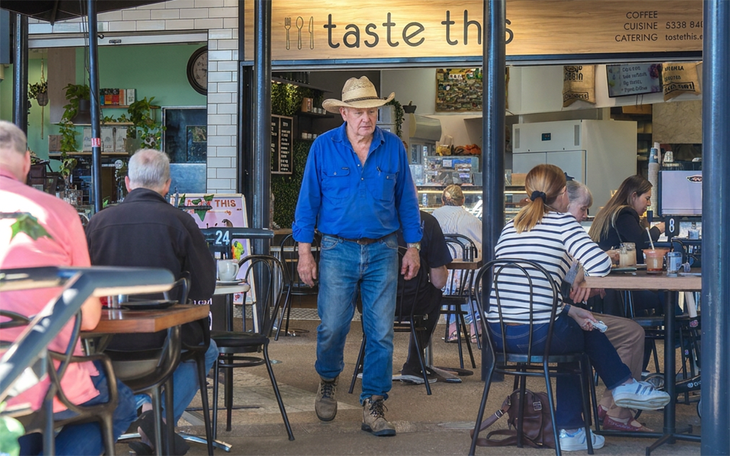 Correct. This Old Bloke Limping Slowly Through The Buderim Shops Is A Recently Retired Central Queensland Cattleman