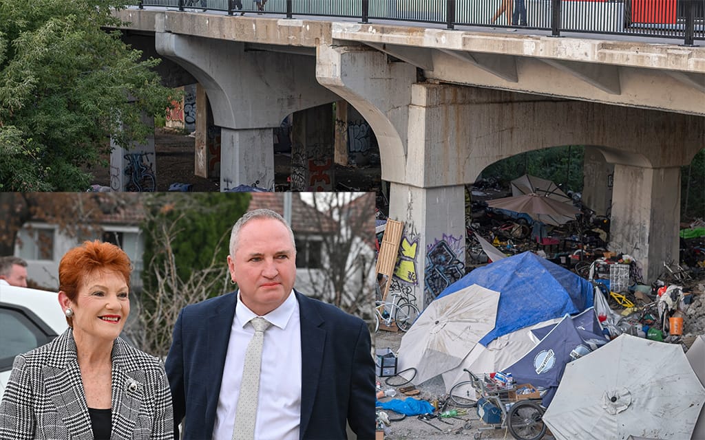 One Nation Promise To Build More Bridges For People To Sleep Under After Blowing Their Super On Material Goods