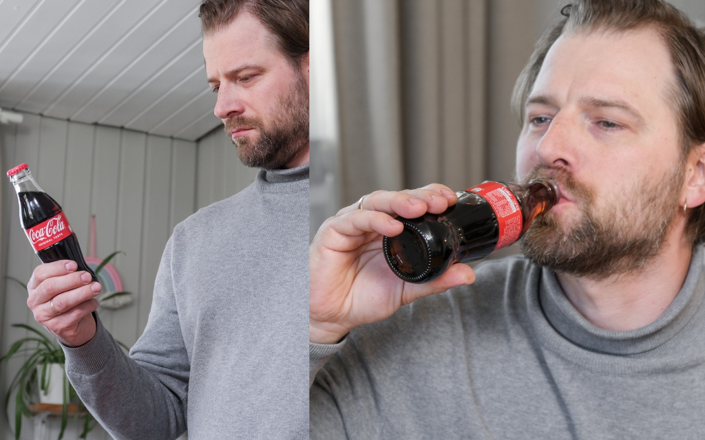 Local Man Breaks Rule And Has A Full Strength Coke Because It's In A Glass Bottle