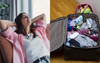 Woman’s Suitcase From Long Weekend Spent Away To Stay Packed On Bedroom Floor For Weeks