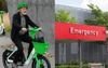 Old Codger On Lime Bike Is Needlessly Playing With Fire