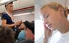 Horrified Passenger Watches On As Bucks Party Slowly Move Towards Two Empty Rows In Front Of Her
