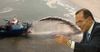 Coral cleaning machinery arrive at Great Barrier Reef just in time