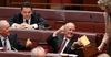 David Leyonhjelm enjoyed a cigarette in the Senate this afternoon