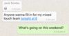 Poor Contribution To Group Chat Followed By 3 Hours Of Silence, Change Of Subject