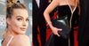 Margot Robbie Goes Full Goldie At 2018 Oscars With Coolabah Goon Bag Stashed In Clutch