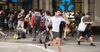 Local Jogger Is Only Able To Jog Down Busy Footpaths At Peak Hour