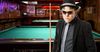 Man Playing Pool With Fedora Mistaken For Suave 1940s Mafioso